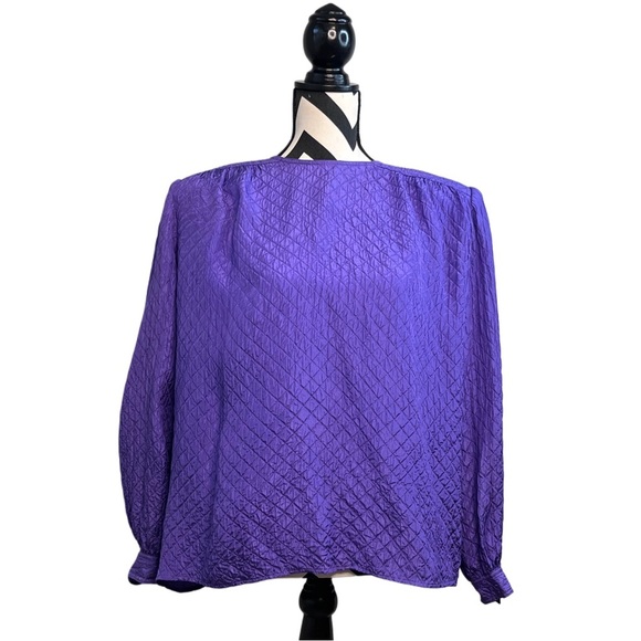 Valentino Miss V Vintage Career Sz 46 Mature Office Artsy Blouse - Picture 1 of 12